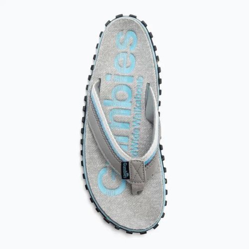 Gumbies Cairns blue-grey flip flops
