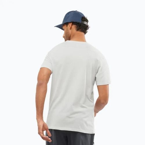 Salomon Essential Colorbloc men's trekking t-shirt white LC1715800