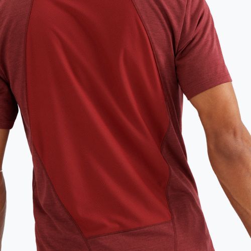 Salomon Outline SS men's trekking t-shirt maroon LC1715600