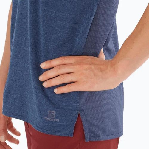 Women's trekking t-shirt Salomon Outline Summer SS navy blue LC1708700