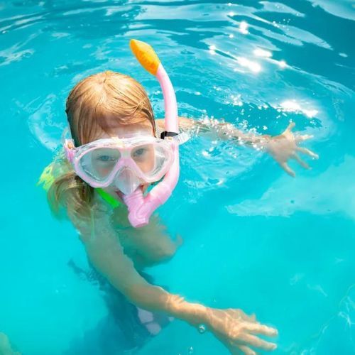 AQUASTIC Children's Snorkelling Kit Pink MSFK-01SR