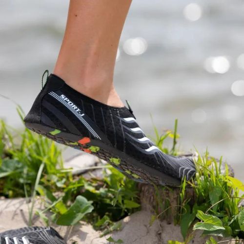 AQUASTIC Aqua water shoes black WS049
