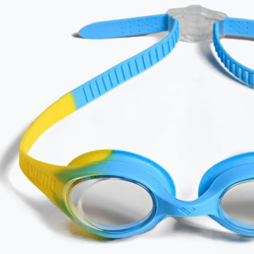 Arena Spider clear/yellow/lightblue children's swimming goggles 004310/202