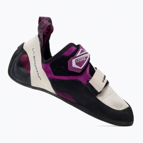 La Sportiva Katana women's climbing shoe white and purple 20M000500