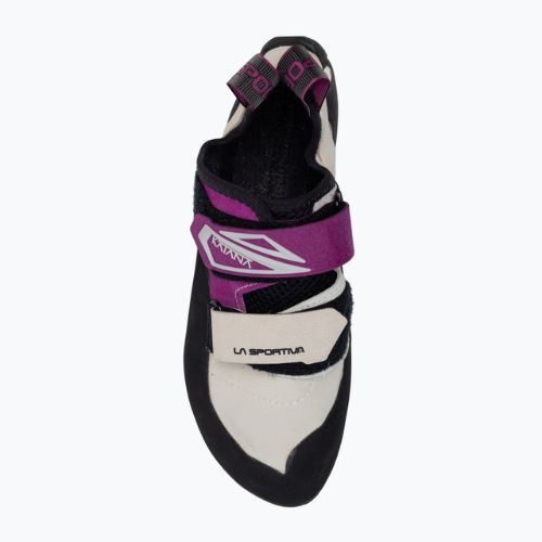 La Sportiva Katana women's climbing shoe white and purple 20M000500