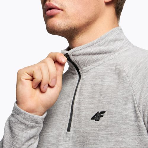 Men's ski sweatshirt 4F grey H4Z22-BIMP010
