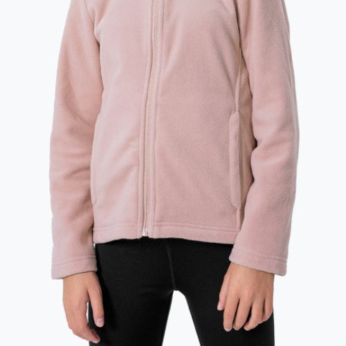 Children's 4F fleece sweatshirt pink HJZ22-JPLD001
