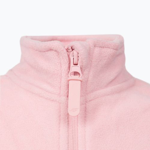 Children's 4F fleece sweatshirt pink HJZ22-JPLD001