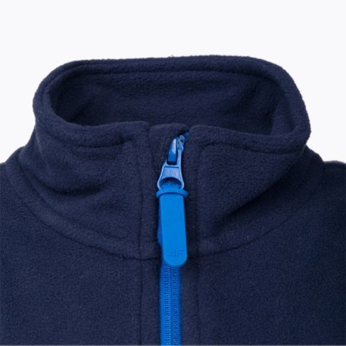 Children's 4F fleece sweatshirt navy blue HJZ22-JPLM001