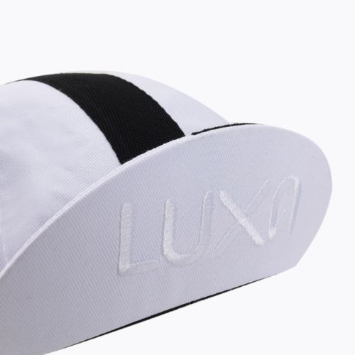 Luxa Classic Stripe white and black under-helmet cycling cap LULOCKCSW