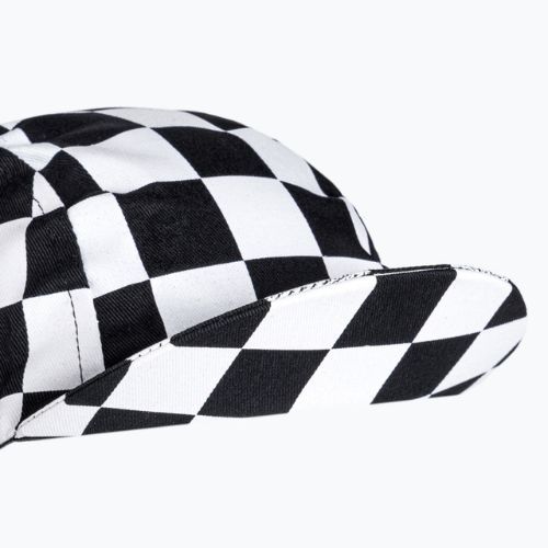 Luxa Squares under-helmet cycling cap black and white LULOCKSB