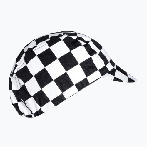 Luxa Squares under-helmet cycling cap black and white LULOCKSB