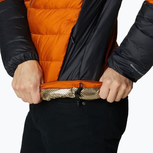 Columbia Labyrinth Loop Hooded men's down jacket orange 1957343