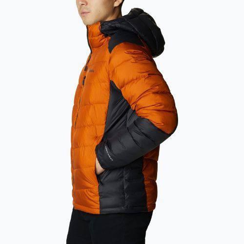 Columbia Labyrinth Loop Hooded men's down jacket orange 1957343
