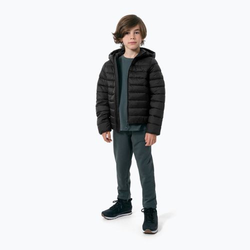Children's 4F down jacket black HJZ22-JKUMP001