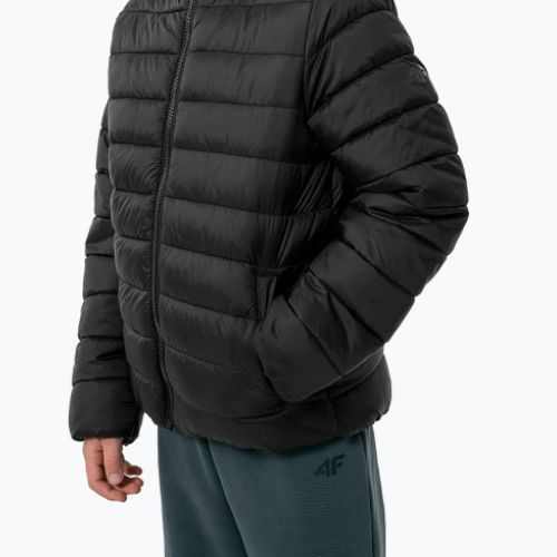 Children's 4F down jacket black HJZ22-JKUMP001