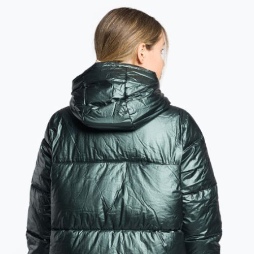 Women's down jacket 4F green H4Z22-KUDP011