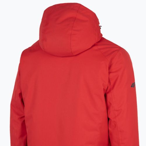 Men's 4F ski jacket red H4Z22-KUMN003