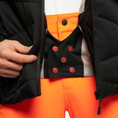 Men's 4F ski jacket black H4Z22-KUMN007