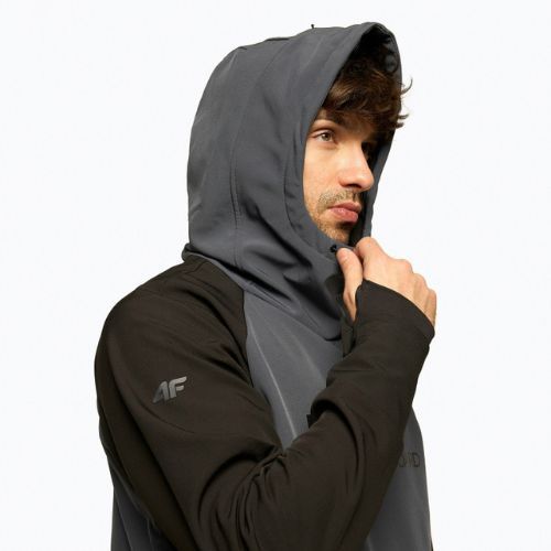 Men's 4F snowboard jacket graphite H4Z22-SFM001F