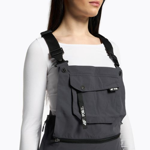 Women's snowboard trousers 4F dark grey H4Z22-SPDS002