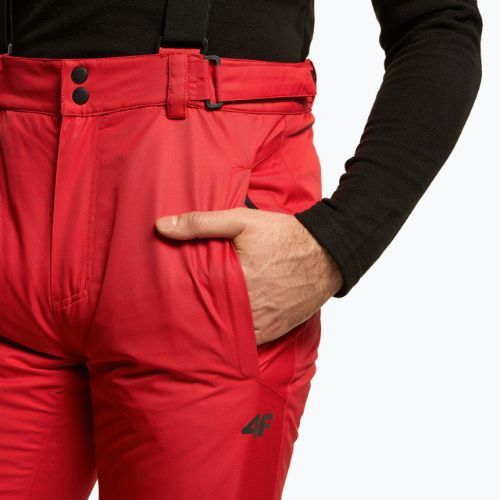 Men's 4F ski trousers red H4Z22-SPMN001