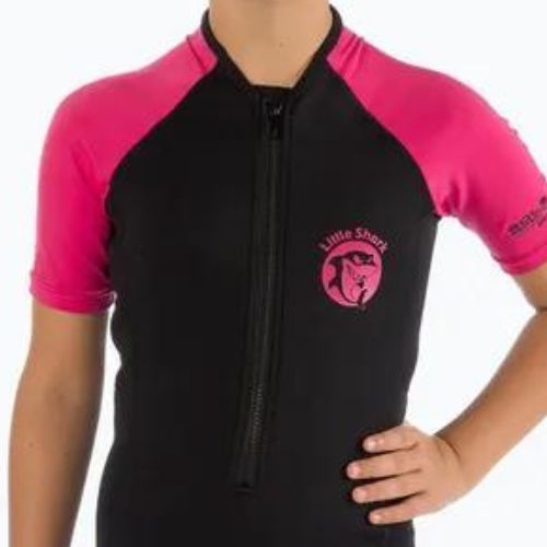 Cressi Little Shark 2 mm children's swimming foam black/pink DG003107
