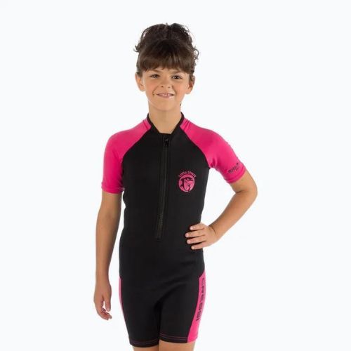 Cressi Little Shark 2 mm children's swimming foam black/pink DG003107