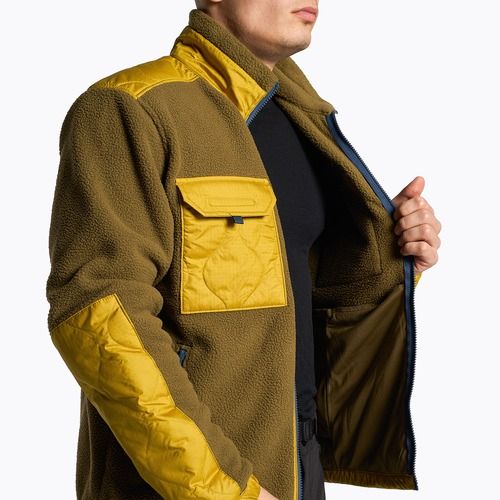 Men's trekking sweatshirt The North Face Royal Arch FZ brown and yellow NF0A7UJBC0N1