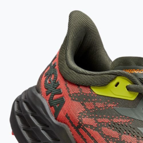 HOKA Speedgoat 5 men's running shoes dark green 1123157-TFST