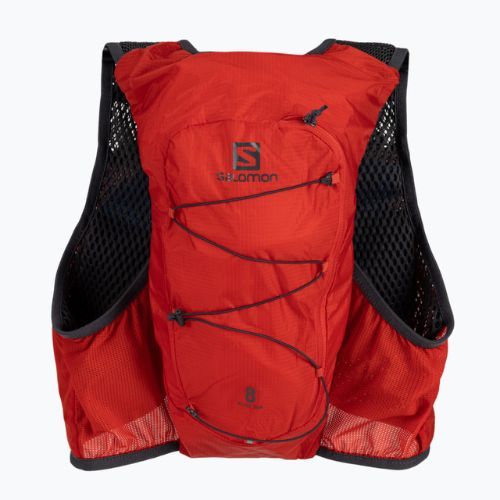 Salomon Active Skin 8 set running waistcoat red LC1909600