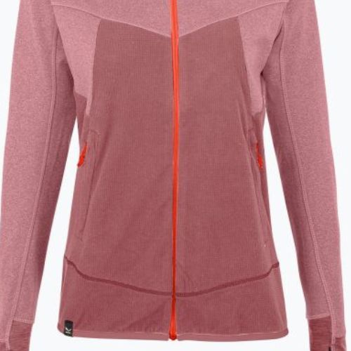 Salewa women's Puez Hybrid PL FZ Hoody fleece sweatshirt pink 00-0000027389