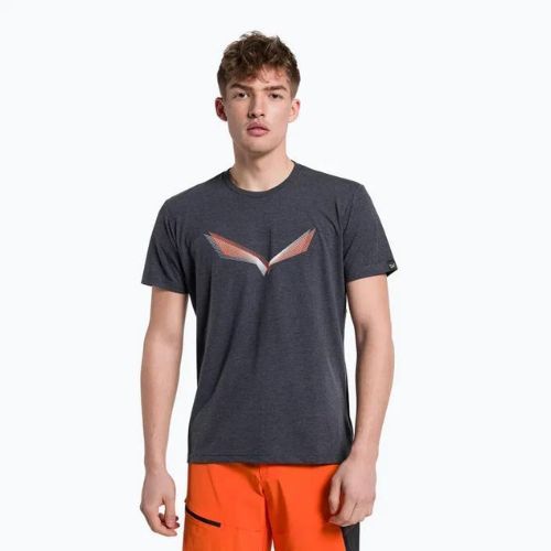 Men's Salewa Lines Graphic Dry trekking shirt navy blue 00-0000028065