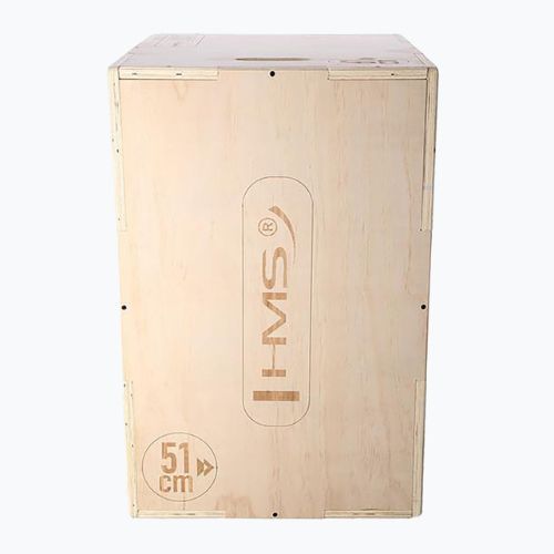 Wooden plyometric box HMS DSC01 brown 17-62-100