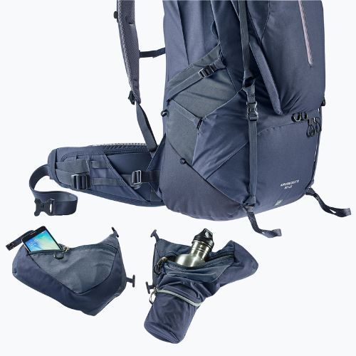 Deuter Aircontact X 60 + 15 l trekking backpack navy blue 337002230670