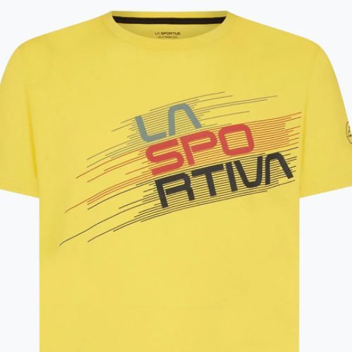 Men's La Sportiva Stripe Evo trekking shirt yellow H25100100