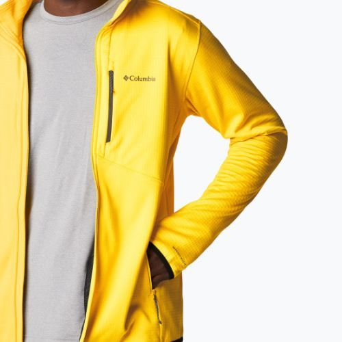 Columbia Park View men's trekking sweatshirt yellow 1952222