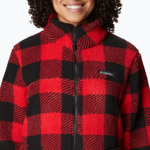 Columbia West Bend women's trekking sweatshirt red 1939901