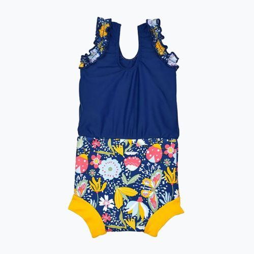 Children's one-piece swimsuit Splash About Happy Nappy Meadow navy blue CHNGDL