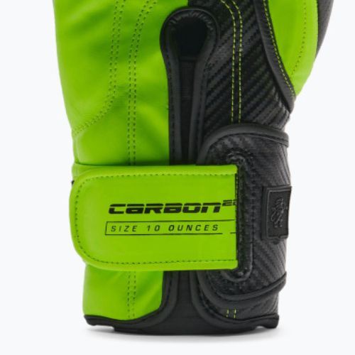 LEONE 1947 Carbon22 black-green boxing gloves GN222