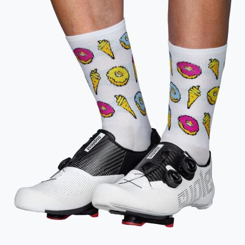 Luxa Donuts cycling socks white LUAMSDS