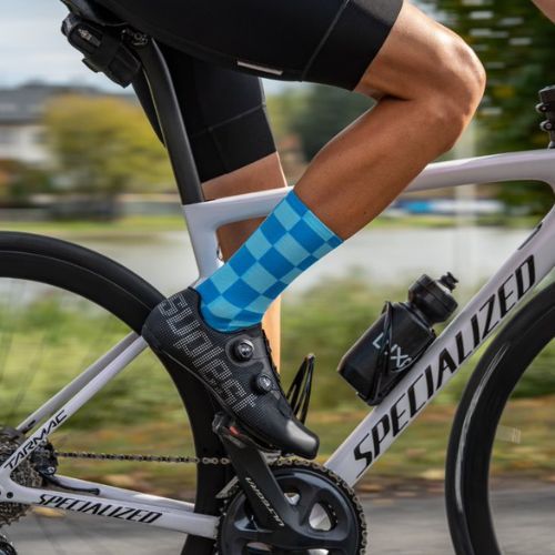 Luxa Squares cycling socks blue LUAMSSQBS