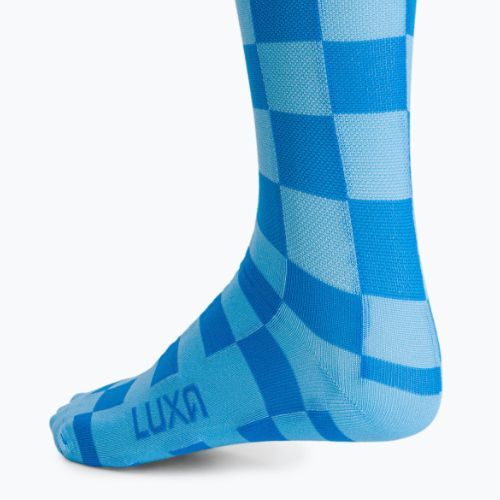 Luxa Squares cycling socks blue LUAMSSQBS