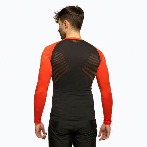 Men's DYNAFIT Speed Dryarn LS thermal T-shirt black-red 08-0000071056