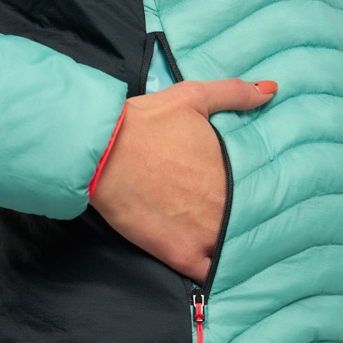 Women's DYNAFIT Speed Insulation Hooded Ski Jacket Blue 08-0000071582