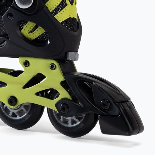 Children's roller skates FILA Wizy Alu black/lime