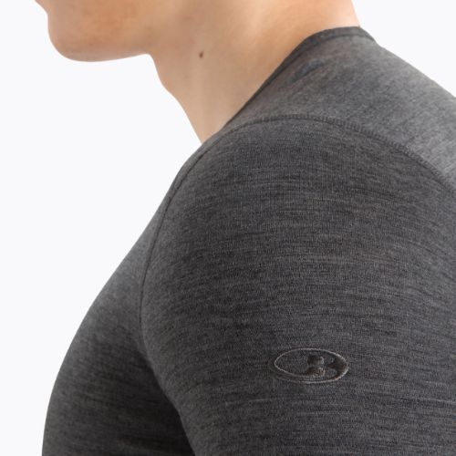Men's thermal base layer top icebreaker 200 Oasis Crewe gritstone