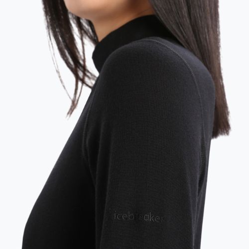 Women's thermal active sweatshirt icebreaker 260 Tech Turtleneck black
