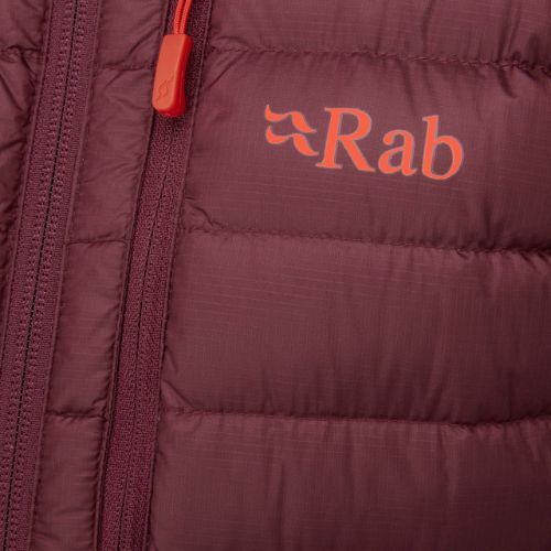 Women's down jacket Rab Microlight Alpine maroon QDB-13-DEH-08