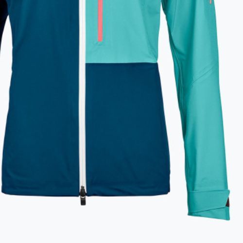 Women's ORTOVOX 3L Ortler rain jacket blue 7061600006